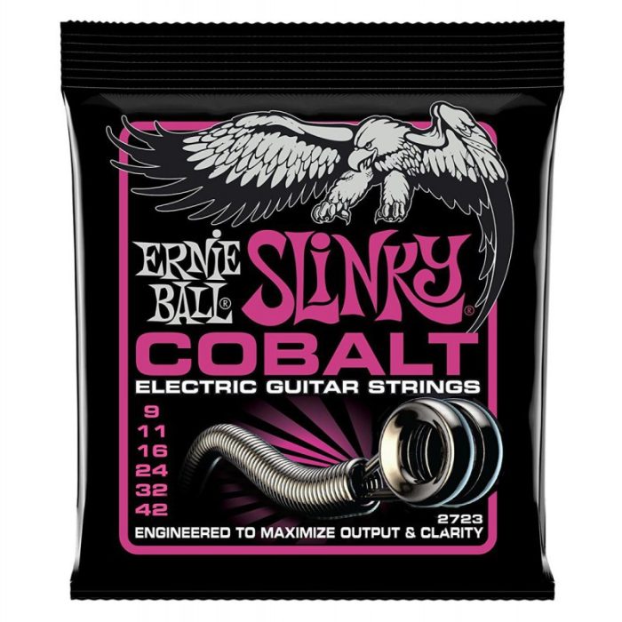 JUEGO CUERDAS ELECTRICA ERNIE BALL COBALT SUPER SLINKY 9-42