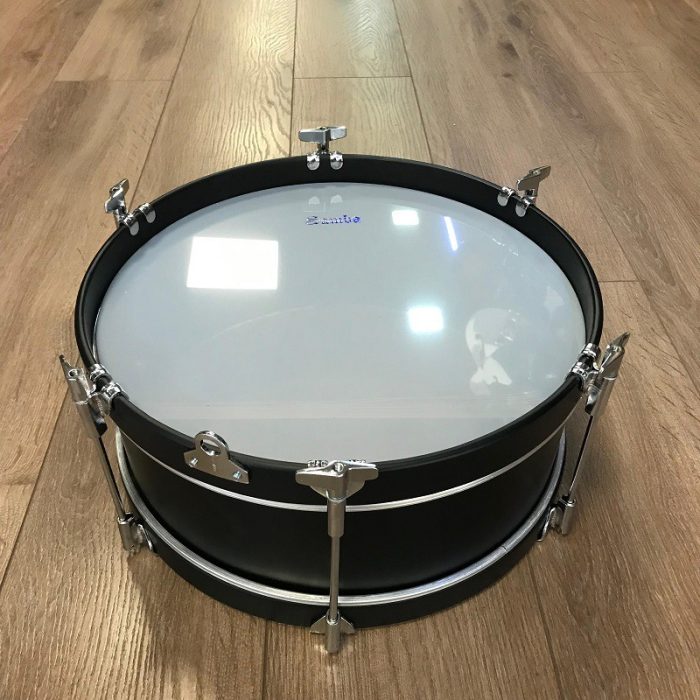 TAMBOR CADETE SAMBA MADERA 6 TENSORES 35.6cm  NEGRO