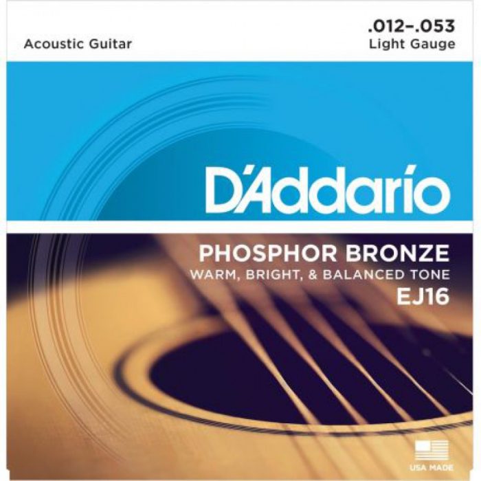 JUEGO CUERDAS ACUSTICA D'ADDARIO EJ16 12-53