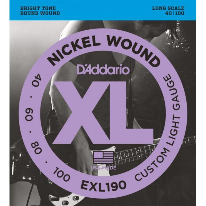 JUEGO CUERDAS BAJO IV D'ADDARIO EXL190 40-100