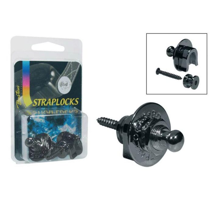 ENGANCHE STRAP LOCK SEGURIDAD BOSTON BEP-10-BC BLACK CHROME