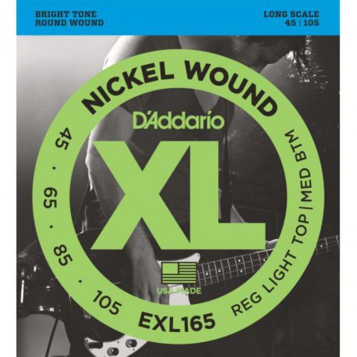 JUEGO CUERDAS BAJO IV D'ADDARIO EXL165 45-105