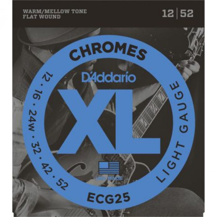 JUEGO CUERDAS ELECTRICA D'ADDARIO ECG25 12-52