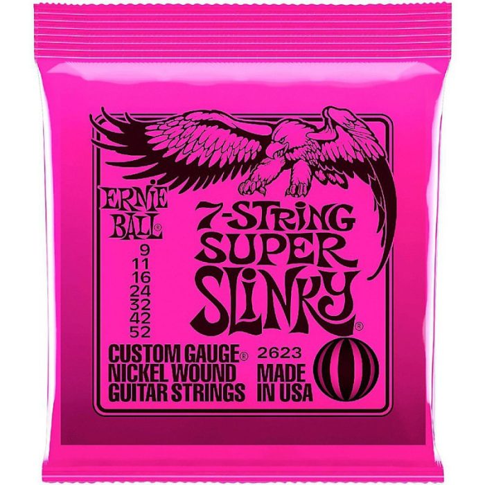JUEGO CUERDAS ELECTRICA ERNIE BALL 7ST. SUPER SLINKY 09-52