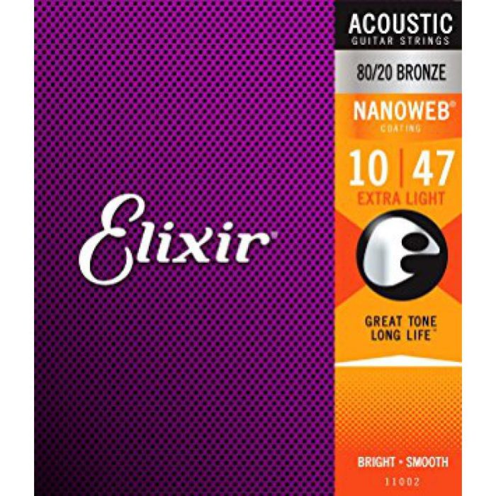 JUEGO CUERDAS ACUSTICA ELIXIR NANOWEB 10-47