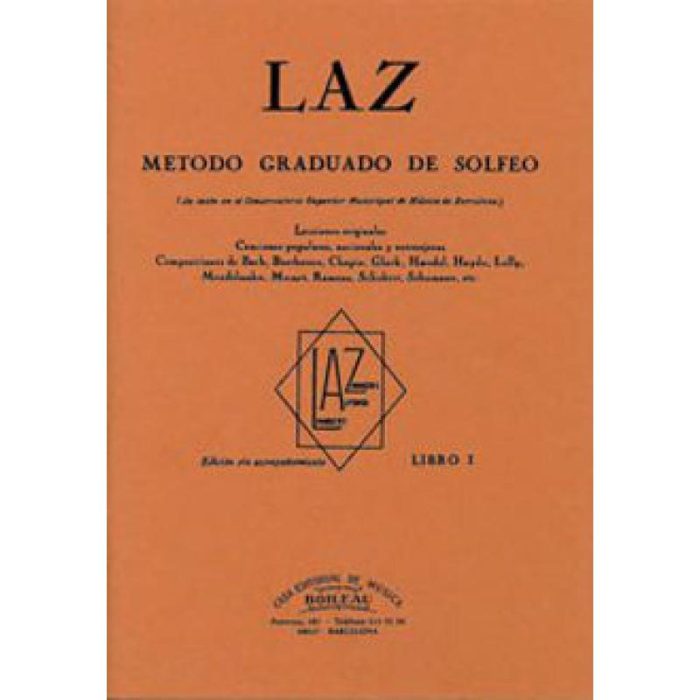 METODO GRADUADO DE SOLFEO VOL. 1 LAZ