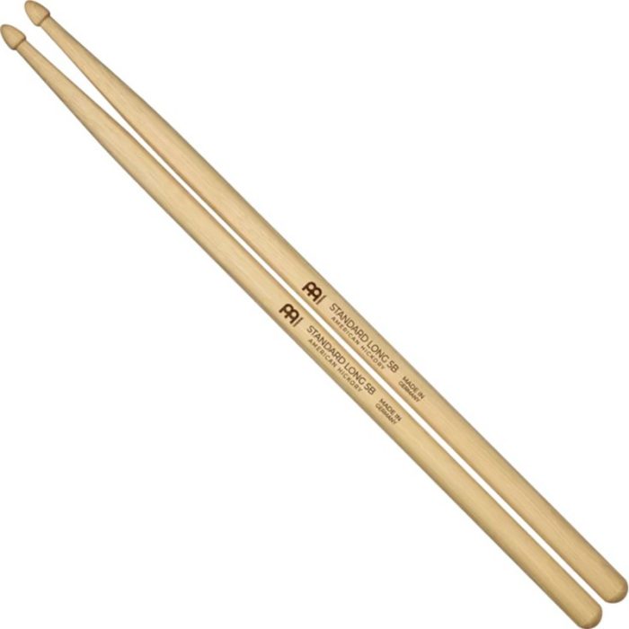 BAQUETAS MEINL 5B EXTRA LARGAS STANDARD LONG HICKORY SB104