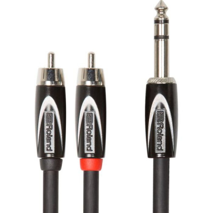 CABLE INSERCION ROLAND JACK ST - 2 RCA 3mt
