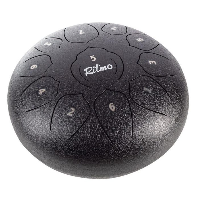 TONGUE DRUM 11 NOTAS 10" NEGRO