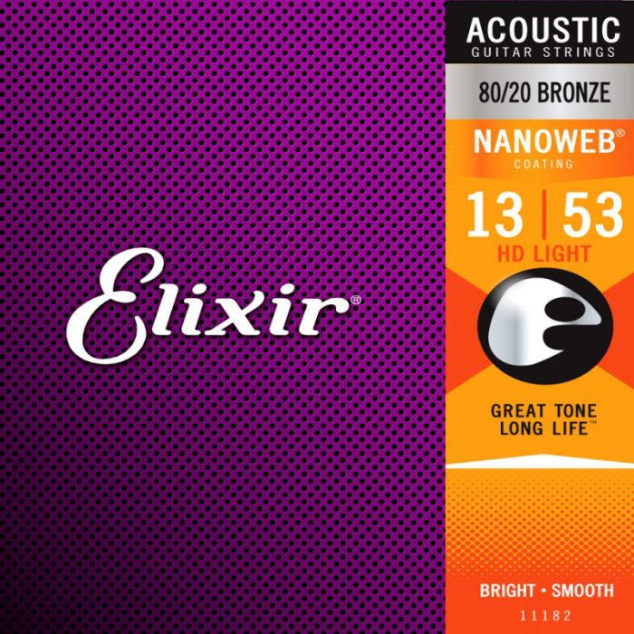 JUEGO CUERDAS ACUSTICA ELIXIR NANOWEB 13-53