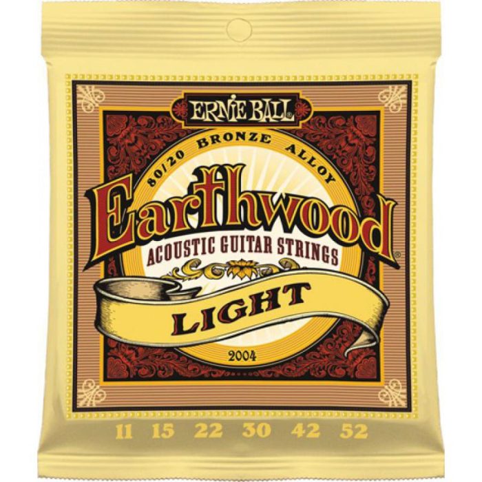 JUEGO CUERDAS ACUSTICA ERNIE BALL EARTHWOOD 11-52