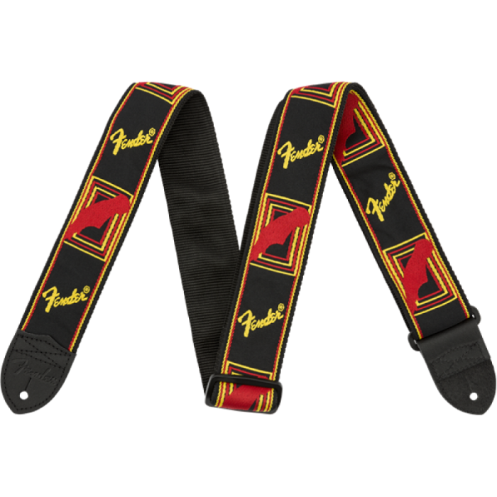 CORREA FENDER MONOGRAMMED BLACK/YELLOW/RED