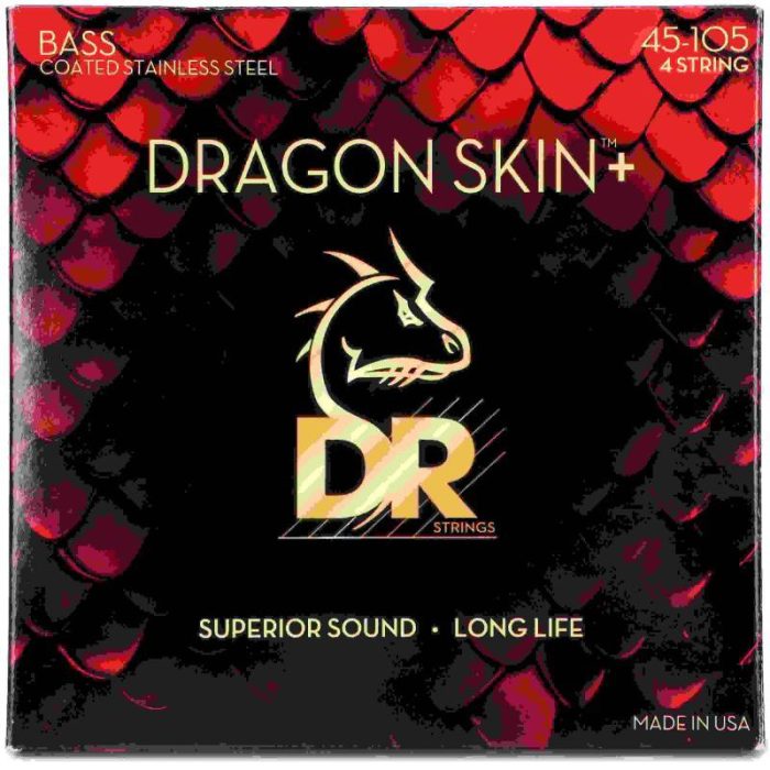 JUEGO CUERDAS BAJO IV DR DRAGON SKIN+ DBS-45 45-105