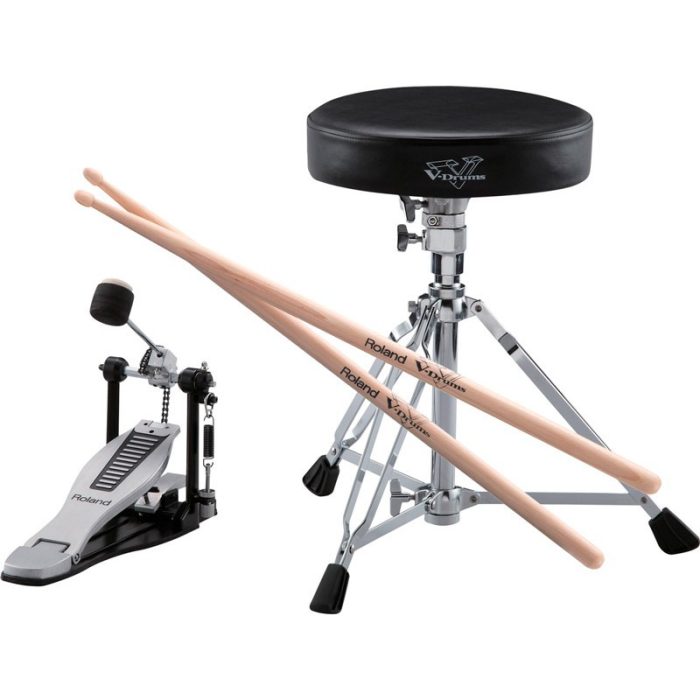 PACK SILLIN, PEDAL BOMBO Y BAQUETAS V-DRUMS ROLAND DAP-3X