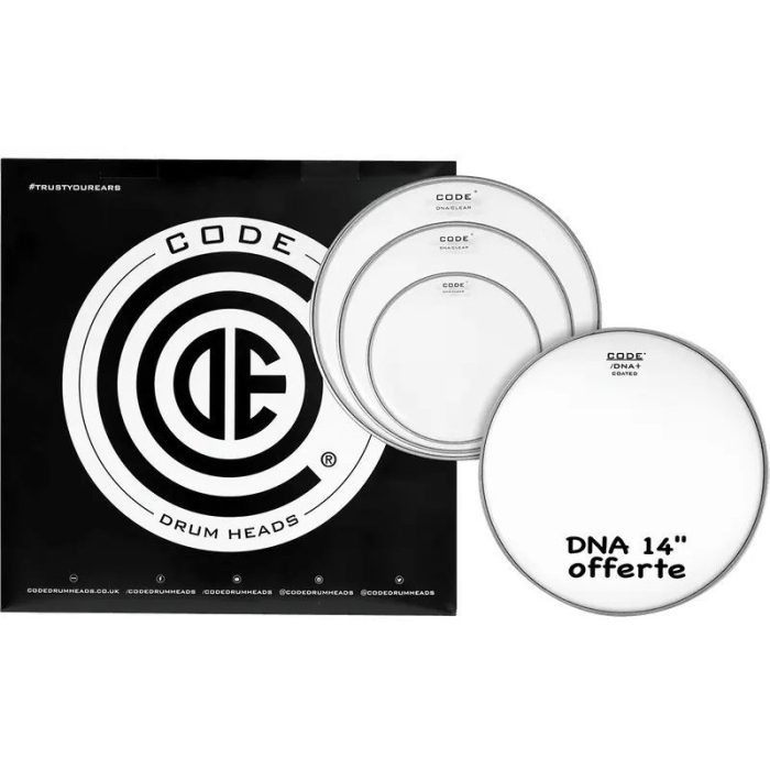 PACK PARCHES TOM CODE DNA FUSION CLEAR (10,12,14 + DNA 14)