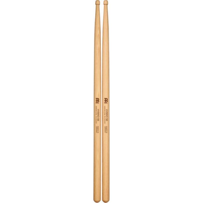 BAQUETAS MEINL 5B HYBRID HICKORY PUNTA BARRIL SB107