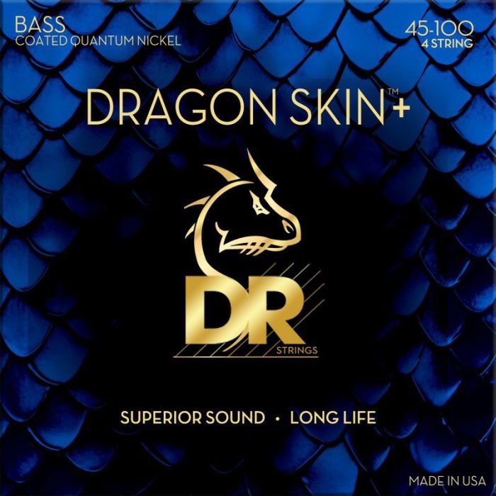 JUEGO CUERDAS BAJO IV DR DRAGON SKIN+ DBQ-45 45-100