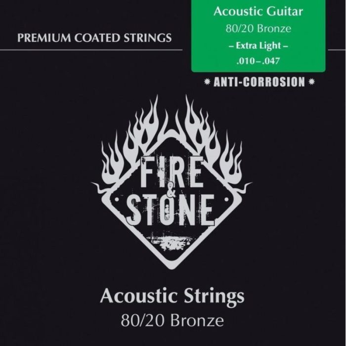 JUEGO CUERDAS ACUSTICA FIRE STONE 80/20 BRONZE 10-47