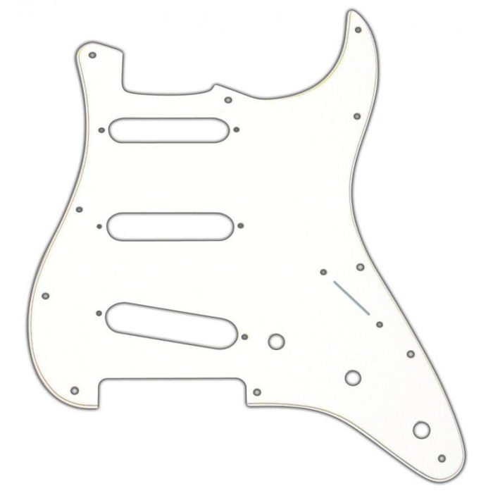 GOLPEADOR FENDER STRAT S/S/S W/B/W 11-HOLE, 3 PLY