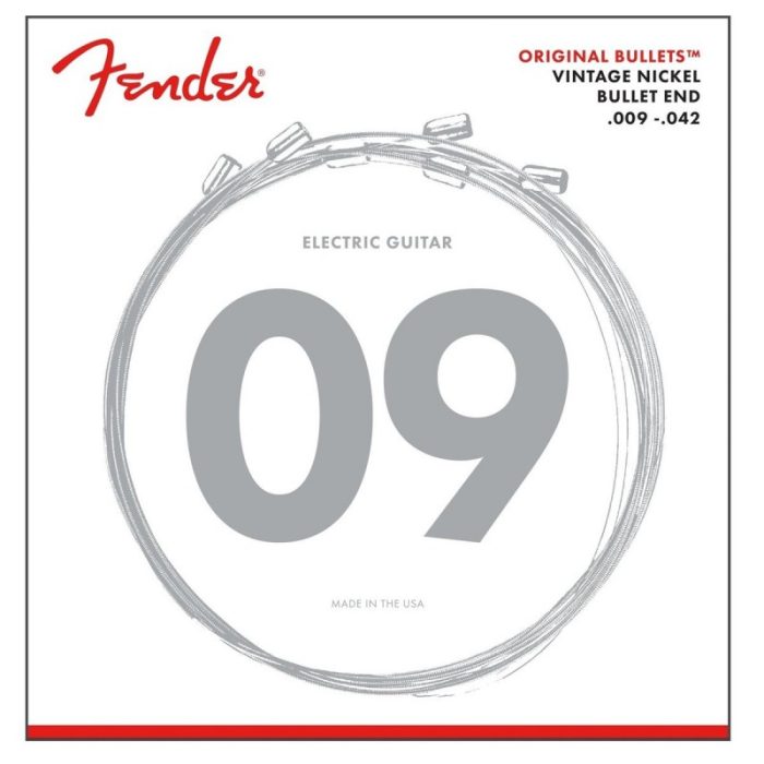 JUEGO CUERDAS ELECTRICA FENDER 3150L BULLET END 9-42