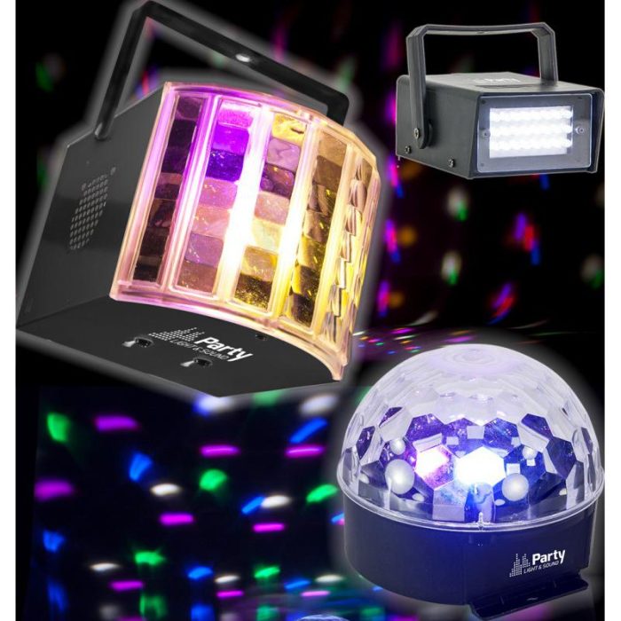 CONJUNTO ILUMINACION 3 EFECTOS PARTY-3 PACK