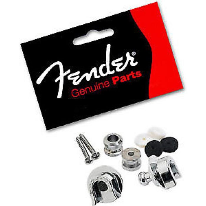 ENGANCHE SEGURIDAD FENDER STRAP LOCK & BUTTONS CHROME