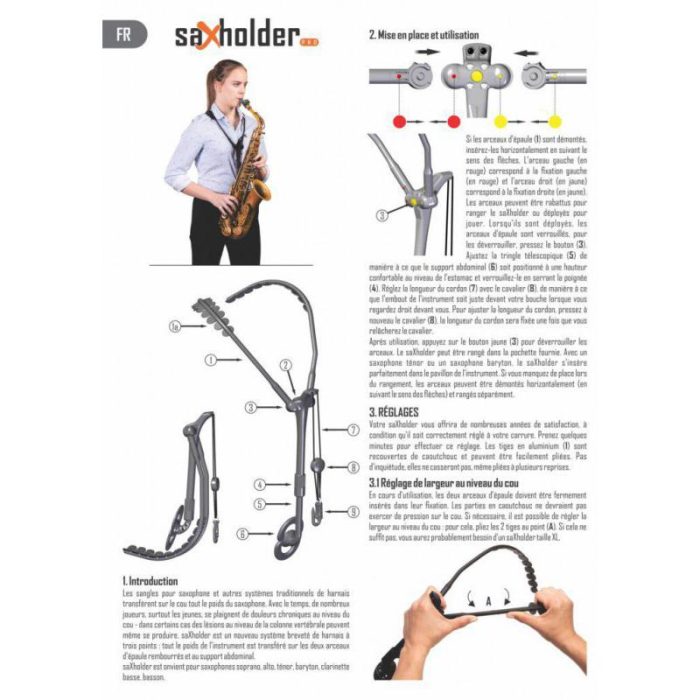 ARNES SAXO SAXHOLDER PRO JAZZLAB M