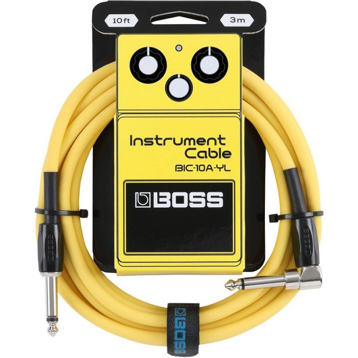 CABLE INSTRUMENTO BOSS YELLOW 3mt ACODADO BIC-10A-YL