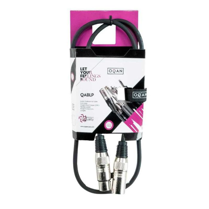 CABLE MICROFONO OQAN XLR-XLR 3m QABLP XLRM-3-XLRF