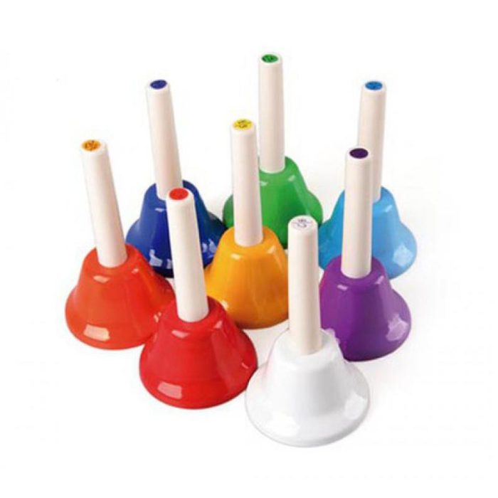 JUEGO CAMPANAS MUSICALES BASIC PEQUEÑAS LOTE DE 8 HERMEX