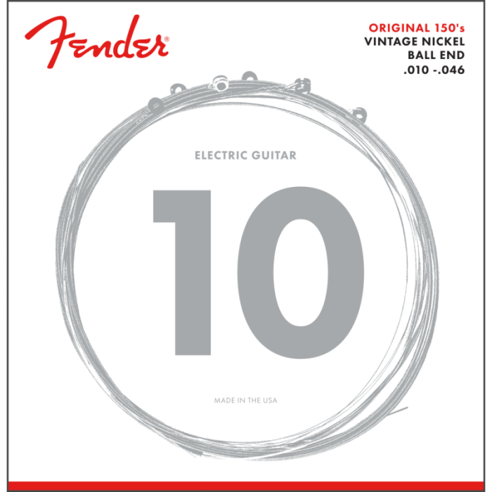 JUEGO CUERDAS ELECTRICA FENDER 250R 10-46