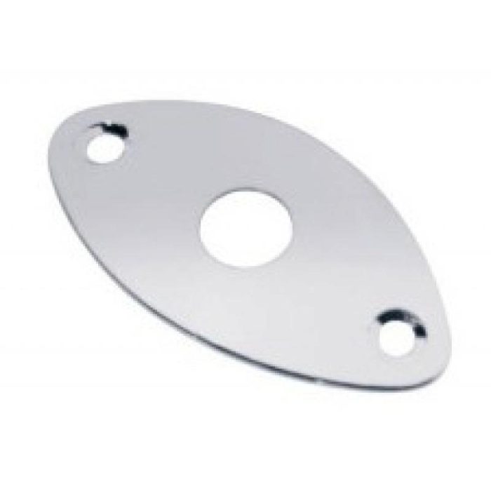 JACK PLATE FOOTBALL SHAPE SLANTED METAL CHROME BOSTON