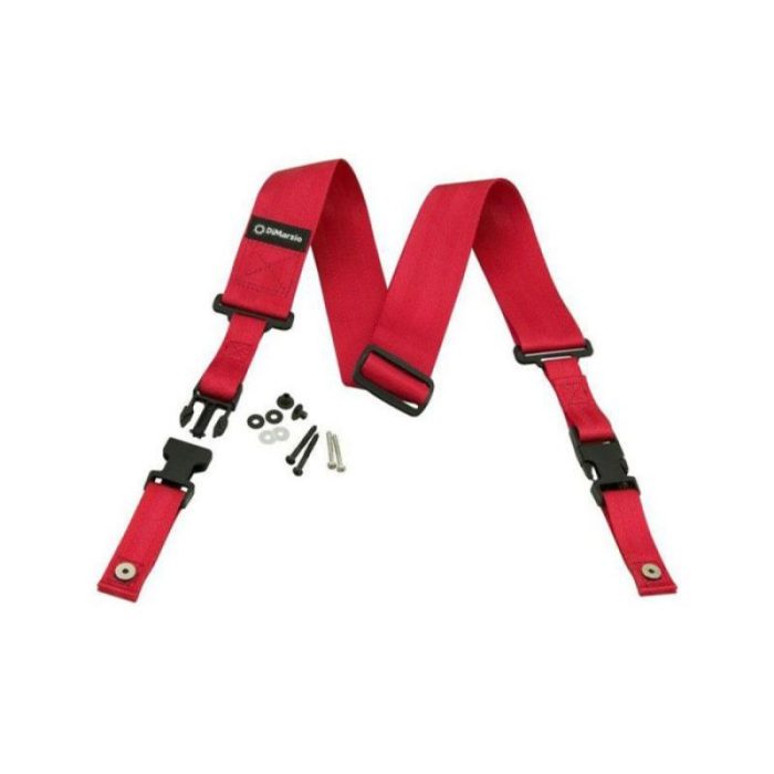 CORREA DIMARZIO CLIPLOCK NYLON ROJO DD2200RD