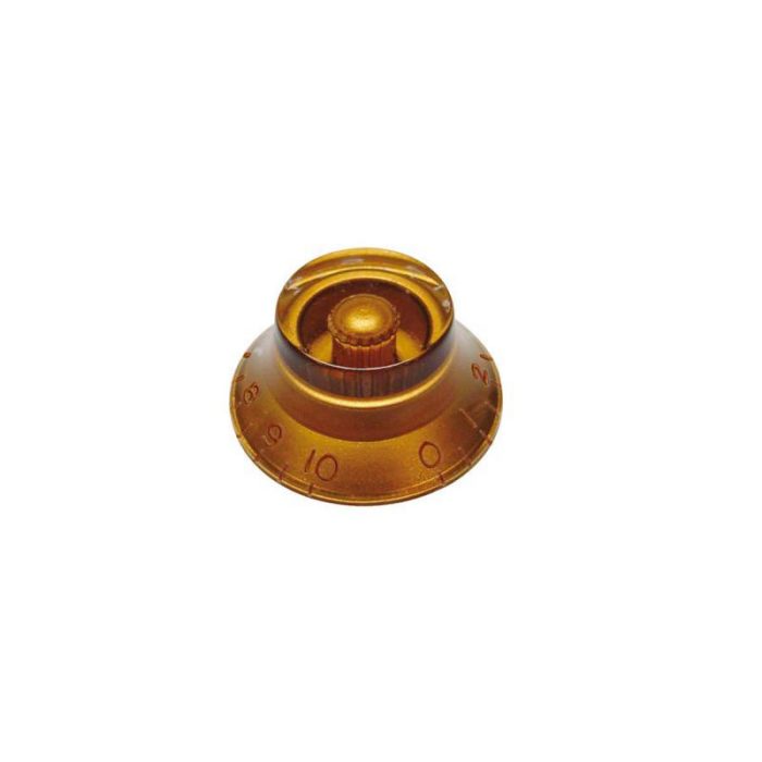 BELL KNOB TRANSPARENT AMBER BOSTON KA-160