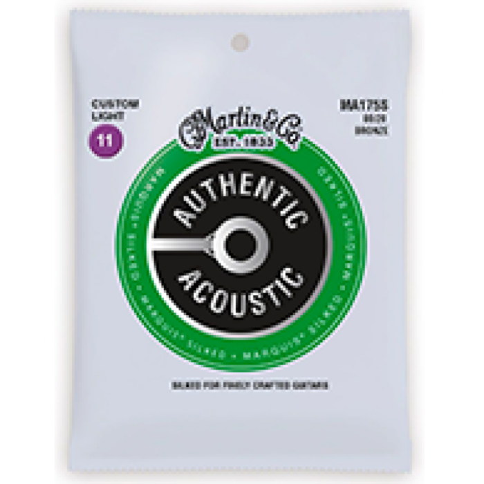 JUEGO ACUSTICA MARTIN AUTHENTIC SILKED BRONZE 80/20 11-52