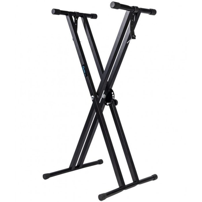 SOPORTE TECLADO DOBLE GUITTO ALUMINIO GKS-01