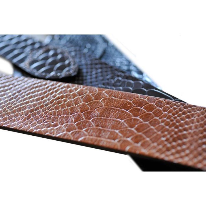 CORREA GUITARRA BOURBON STRAP SNAKE BROWN