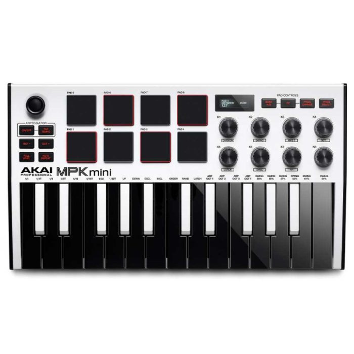 TECLADO CONTROLADOR AKAI MPK MINI MK3 WHITE