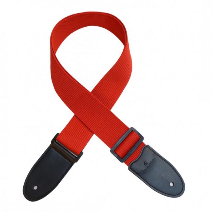 CORREA GUITARRA SOUNDSATION POLY STRAP RED
