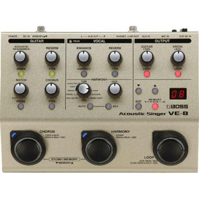 PROCESADOR EFECTOS VOZ BOSS VE-8