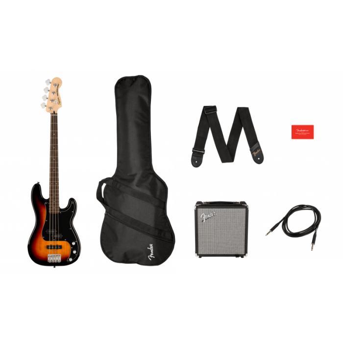 PACK BAJO SQUIER AFFINITY PJ BASS RUMBLE R15 3TS