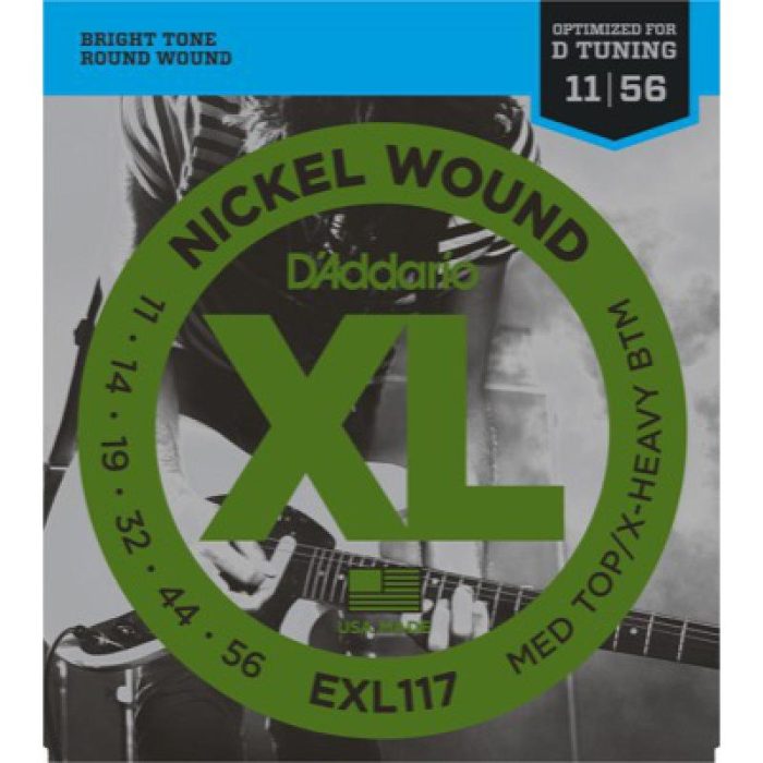 JUEGO CUERDAS ELECTRICA D'ADDARIO EXL117 11-56