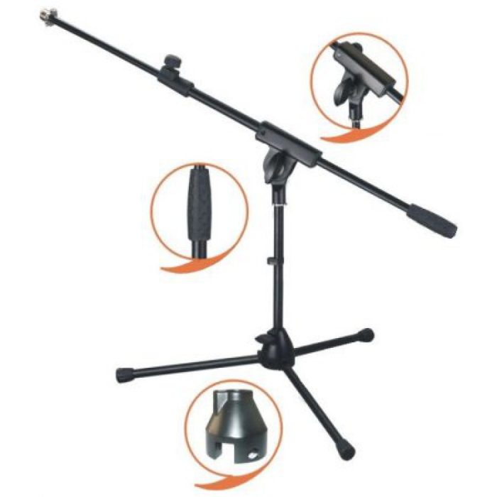 SOPORTE MICROFONO CORTO EK AUDIO MS010