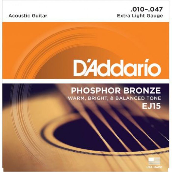 JUEGO CUERDAS ACUSTICA D'ADDARIO EJ15 10-47