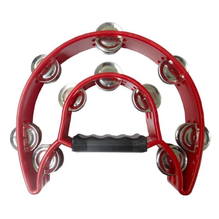 PANDERETA MEDIA LUNA DOBLE ROJA JINBAO TW20RD