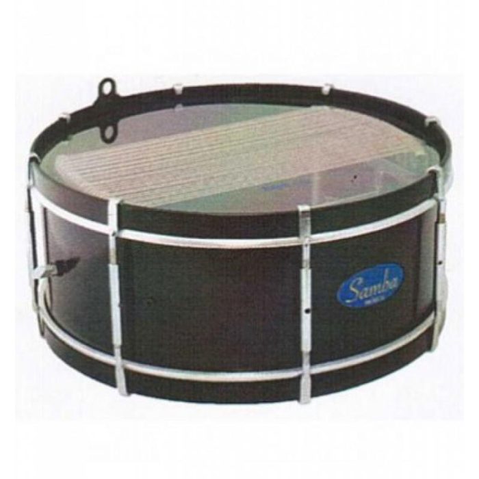 TAMBOR ALUMINIO FORCE  SAMBA DOBLE BORDON 35.6 cm NEGRO
