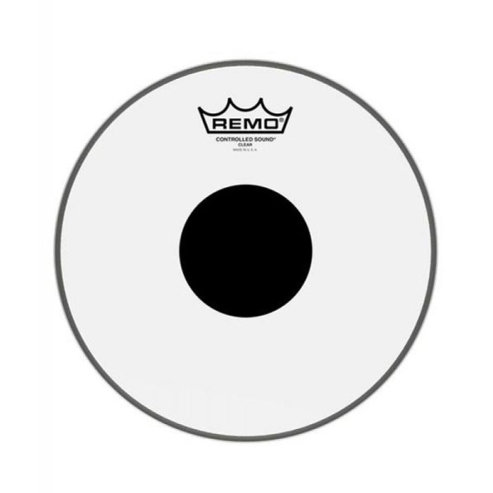 PARCHE REMO CONTROLLED SOUND CLEAR BLACK DOT