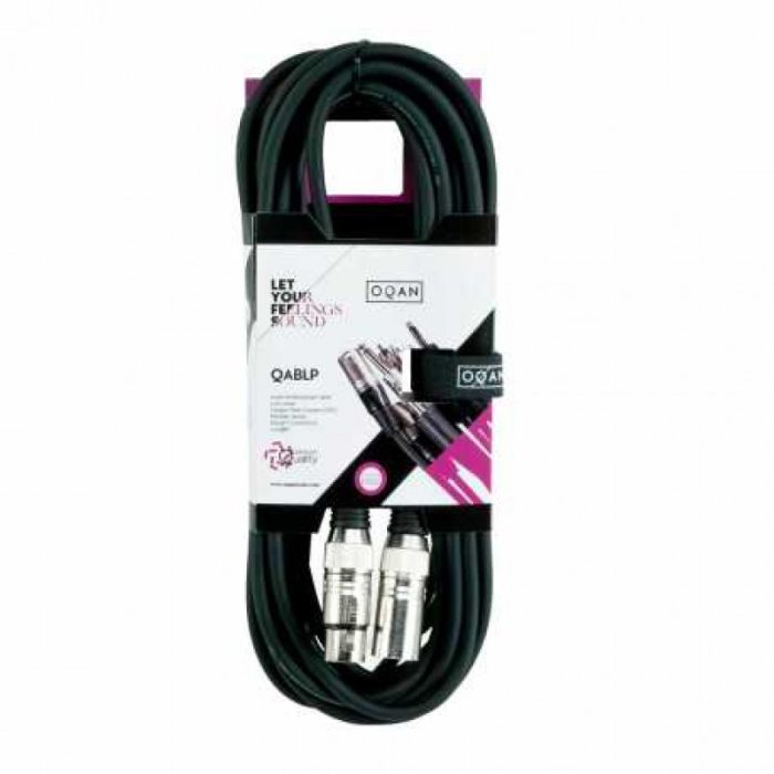 CABLE MICROFONO OQAN XLR-XLR 6m QABLP XLRM-6-XLRF