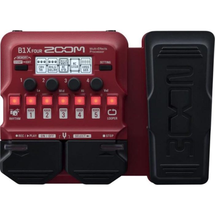 PEDALERA EFECTOS PEDAL BAJO ZOOM B1X FOUR