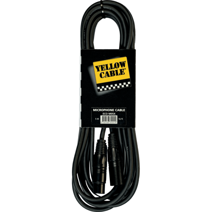 CABLE MICROFONO YELLOW CABLE XLR-XLR ECO-M05X 5m